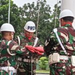 Upacara 17-an Dengan Tema Kemanunggalan TNI-RAKYAT Tingkatkan Pertahanan Nasional Yang Prima