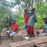Komsos Dansatgas dengan Warga di Sela-sela Kegiatan TMMD 124