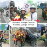 Kolaborasi Dengan Perum Bulog Terus Gelar Gerakan Pangan Murah Kepada Warga Timika