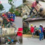 Bersama Warga Bersihkan Saluran Drainase