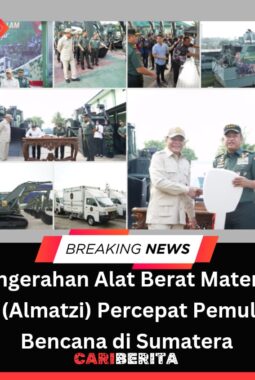 Pengerahan Alat Berat Material Zeni (Almatzi) Percepat Pemulihan Bencana di Sumatera
