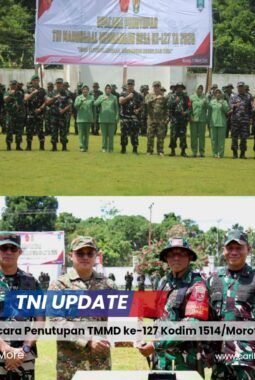 Upacara Penutupan TMMD ke-127 Kodim 1514/Morotai