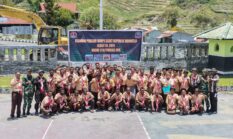Persami Korps Kadet Republik Indonesia (KKRI) di Markas Kodim 1714/Puncak Jaya