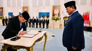 Pelantikan Menteri dan Pejabat Pemerintah Kabinet Merah Putih di Istana Negara
