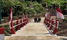 Jembatan Garuda di Desa Gondanggunung Tulungagung 100% Rampung