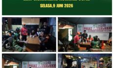 Giat Rutinitas Patroli Siskamling di wilayah Binaan Koramil 05/