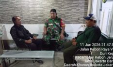 Sinergitas Antara TNI dan Security Jadi Kunci Utama Mewujudkan Wilayah Duri Kepa Kebon Jeruk Aman, Tertib dan Bebas Dari Guantibmas