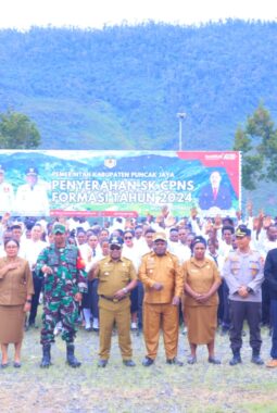 Dandim 1714/PJ Hadiri Penyerahan Surat Keputusan (SK) Pengangkatan sebagai CPNS Formasi Tahun 2024