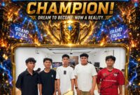 Tim PICS STERNRITTER, Juara I Turnamen Esport Kapolri Cup 2026 tingkat Polresta Ambon. 