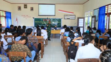 Kapten Inf Stenly Mengajak Para Pelajar untuk Memahami Penting Mencintai Tanah Air, Menjaga Persatuan,