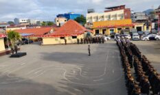 Penyaluran Beras, Penyerahan Hadiah Lomba dan Syukuran Warnai Upacara Hari Bhayangkara ke – 80 di Polresta Ambon
