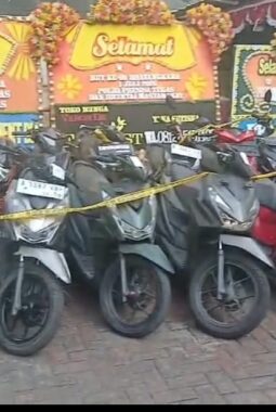 Akhirnya! Polisi Amankan 12 Motor Diduga Hasil Curian