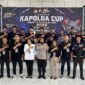 Kabid Humas Polda Maluku Kombes Rositah Umasugi,S.I.K bersama para pemenang turnamen e-sport mobile legends Kapolda Maluku 2026