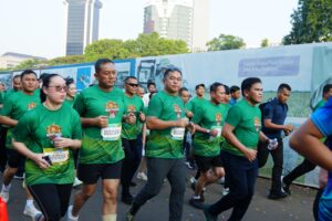 Kepala Staf Angkatan Darat (Kasad) Jenderal TNI Maruli Simanjuntak, M.Sc., mengikuti Kostrad Run 2026