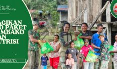 Pembagian paket Sembako dan nutrisi