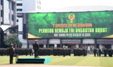 Tradisi Penerimaan 429 Perwira Remaja (Paja) Abituren Pendidikan Pembentukan Perwira Prajurit Karier (Dikmapa PK) Tahun Anggaran 2026
