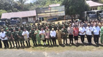 TMMD Ke-129 Resmi dibuka di Kampung Sesor, Kabupaten Sorong Selatan