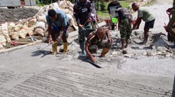 Sudah 55% Progres Pengecoran Jalan