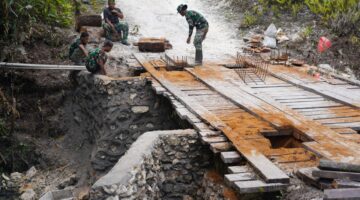 Dikejar Target Proses Pembangunan Rehab Jembatan
