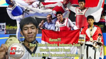 Keren?!! Baru Sehari Dimulai, Indonesia Telah Meraih medali 9 Emas  di 8 Th Asian Taekwondo Indonesia Championship 2026