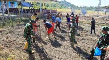 Ga Cuma Bangun Jalan! Satgas TMMD Ke-129 Kodim Tidore Gerak Cepat Ketahanan Pangan