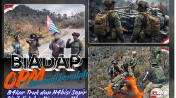Bi4dab! OPM Kembali Berulah, B4kar Truk dan H4bisi Sopir Sipil di Jalur Wamena-Mbua, TNI Buru Pelaku