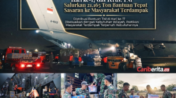 Hari ke-17 Gas Terus! TNI Salurkan 21,165 Ton Bantuan Tepat Sasaran ke Masyarakat Terdampak