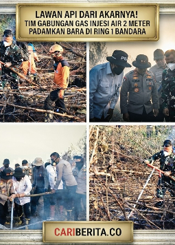 Lawan Api dari Akarnya! Tim Gabungan Gas Injeksi Air 2 Meter Padamkan Bara di Ring 1 Bandara