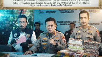 Gudang “Rokok KW” Kalideres Digerebek! 720 Slop Ilegal Tujuan Sumatra-Kalimantan Disikat Polres Jakbar