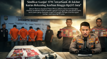 Modus Tusuk Gigi Berujung Bui! Sindikat Ganjal ATM Antarbank di Jakbar Kuras Rekening Korban hingga Rp205 Juta 