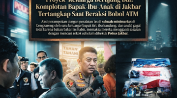 ​”Proyek” Keluarga Berujung Bui! Komplotan Bapak-Ibu-Anak di Jakbar Tertangkap Saat Beraksi Bobol ATM