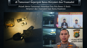 Gelagat Mencurigakan Saat Razia, Dua Pengendara Mobil di Tamansari Kepergok Bawa Hexymer dan Tramadol