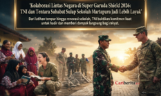 Kolaborasi Lintas Negara di Super Garuda Shield 2026: TNI dan Tentara Sahabat Sulap Sekolah Martapura Jadi Lebih Layak