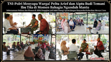 TNI-Polri Menyapa Warga! Peltu Arief dan Aiptu Budi Temani Ibu Tita di Momen Bahagia Ngunduh Mantu