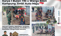 Jembatan Garuda Mendarat di Mimika! Karya 1 Bulan TNI x Warga Bikin Kampung Jimbi Auto Maju