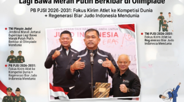 TNI Pimpin Judo! Jenderal Maruli Dipercaya Lagi Bawa Merah Putih Berkibar di Olimpiade