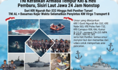 LAUT JAWA BERDUKA! 240 NYAWA TARUHAN! TNI Kerahkan Armada Tempur KRI & Heli Pemburu, Sisiri Laut Jawa 24 Jam Nonstop