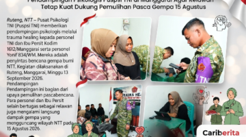 Prajurit Juga Manusia, Mental Harus Dipulihkan Sebelum Menolong Orang, Trauma Healing Buat Prajurit & Ibu Persit Penyintas Gempa NTT