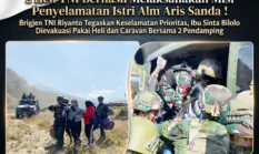 2 Heli TNI Berhasil Melaksanakan Misi Penyelamatan Istri Alm Aris Sanda 