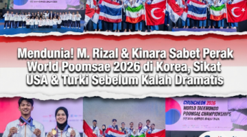 Mendunia!M. Rizal & Kinara Sabet Lawan 85 Negara di Korsel, Taekwondo Indonesia Bikin Bangga di Panggung Dunia G8