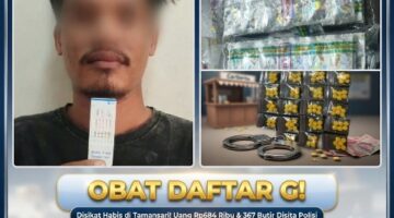 Obat Daftar G, Disikat Habis di Tamansari! Uang Rp684 Ribu & 367 Butir Disita Polisi