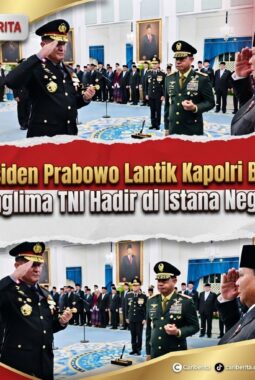 Presiden Prabowo Lantik Kapolri & Wakapolri Baru! Panglima TNI Hadir di Istana Negara