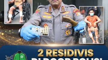 2 Residivis Bersenpi di Door Polisi, Menyamar sebagai Ojol, Terlibat 14x Pencurian Motor