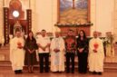 Kapolresta Pulau Ambon Kombes Pol Andrias Susanto Nugroho, S.I.K, M.Si bersama Uskup Diosis Amboina Mgr Senno 