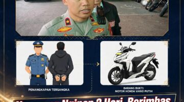 Modus Numpang Nginep 2 Hari, Vario Putih Melayang