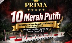 10 Jembatan Merah Putih Sudah Rampung