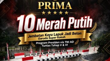 10 Jembatan Merah Putih Sudah Rampung