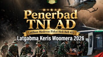 Penerbad TNI AD Latihan Medevac Menggunakan Heli Bell 412,Latgabma Keris Woomera 2026