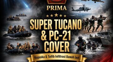Super Tucano & PC-21 Cover, Kopaska & Taifib Infiltrasi Bawah Laut