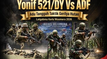 Yonif 521/DY Vs ADF Adu Tangguh Taktik Gerilya Hutan